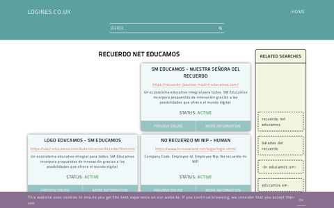 recuerdo net educamos - General Information about Login