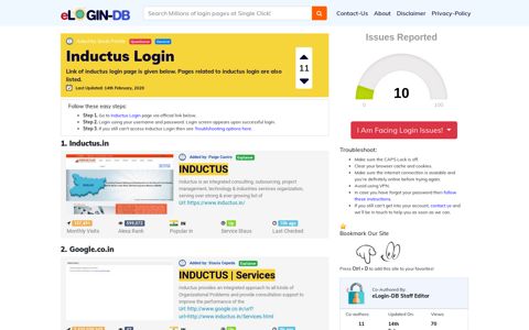 Inductus Login - A database full of login pages from all over ...