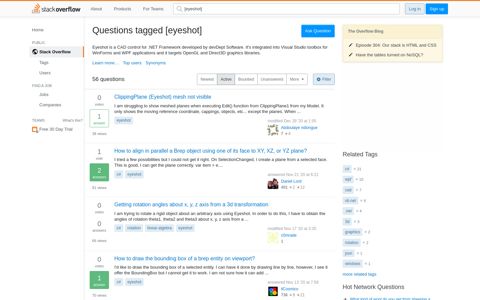 Recently Active 'eyeshot' Questions - Stack Overflow