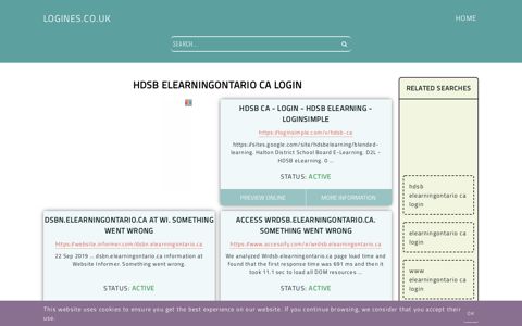 hdsb elearningontario ca login - General Information about ...
