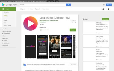 Canais Globo (Globosat Play) - Apps on Google Play