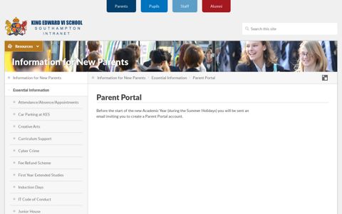 Parent Portal - King Edward VI School