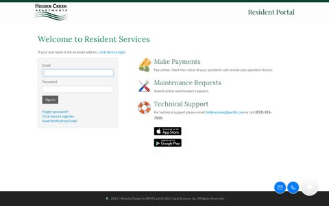 Login to Hidden Creek Apartments Resident Services ...