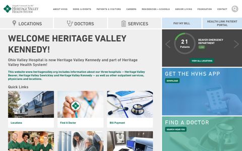 Welcome Heritage Valley Kennedy! | Heritage Valley Health ...