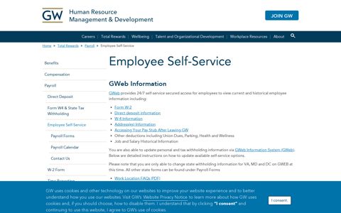 Employee Self-Service - The George Washington University
