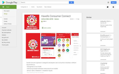 Havells Consumer Connect – Apps on Google Play