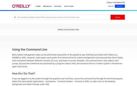 Using the Command Line - Fedora Linux [Book] - O'Reilly