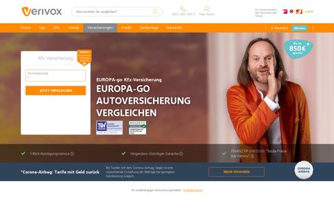 EUROPA-go Autoversicherung | Tarife online bei VERIVOX ...