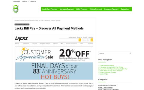 Lacks Bill Pay - Discover All Payment Methods - Pay My Bill ...