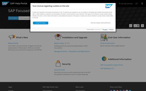SAP Focused Run - SAP Help Portal