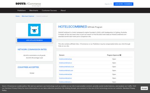 HotelsCombined Affiliate Program
