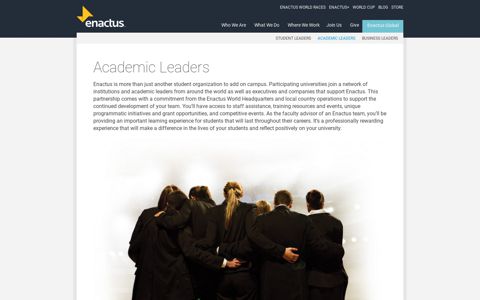 Academic Leaders | Enactus