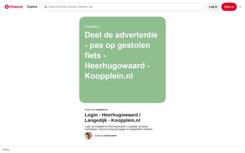 Login - Heerhugowaard - Koopplein.nl | Advertenties, Fiets
