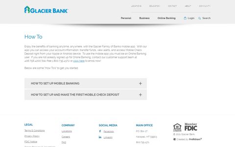 How To › Glacier Bank