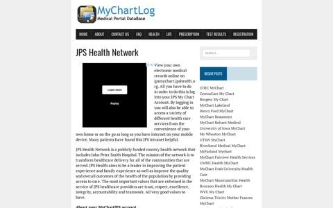JPS My Chart - jpsmychart.jpshealth.org |