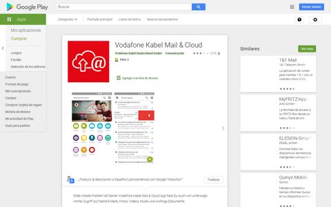 Vodafone Kabel Mail & Cloud - Apps en Google Play