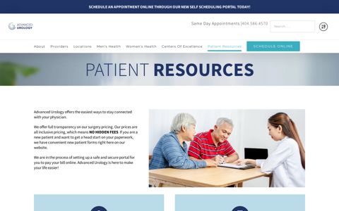 Patient Resources - Advanced Urology