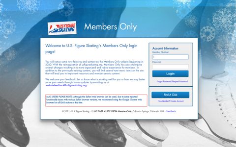 US Figure Skating EMS: Sign In