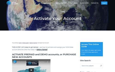 Activate Your Account | SCM Globe