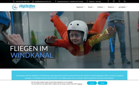 Bodyflying and Indoor Skydiving - FlyStation Munich