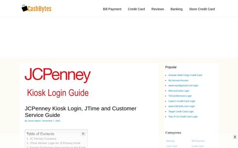 JCPenney Kiosk Login, JTime and Customer Service Guide ...