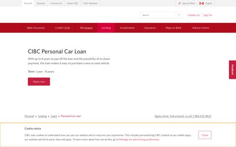Car Loan | Lending | CIBC