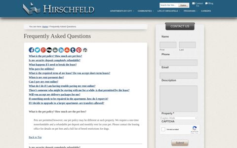 Frequently Asked Questions | Hirschfeld