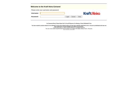 Welcome to the Kraft Heinz Extranet - Kraft Foods