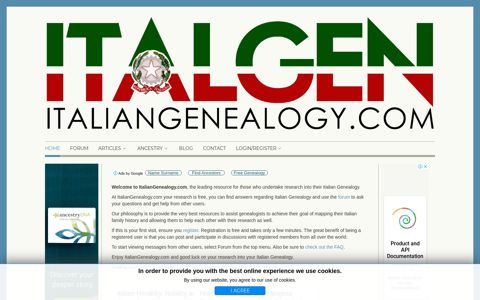 Italian Genealogy