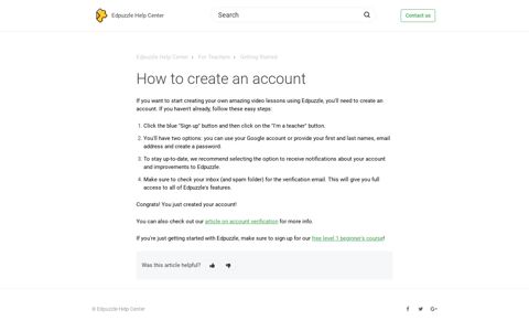 How to create an account – Edpuzzle Help Center
