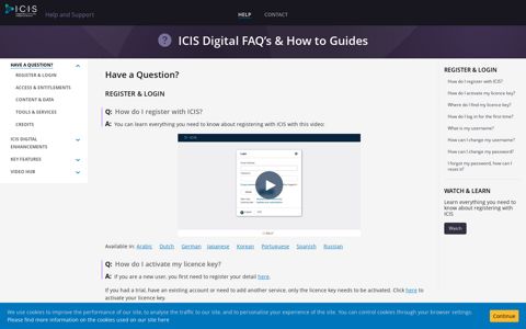 Have a Question? – Help & Support - ICIS