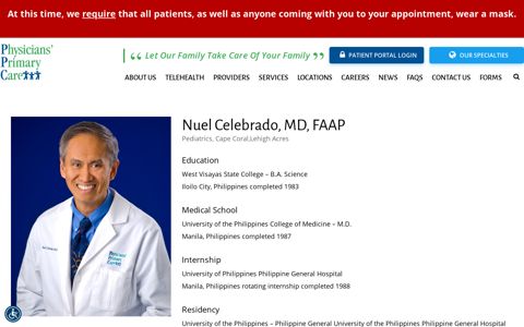 Celebrado, Nuel, MD, FAAP | Physicians Primary Care