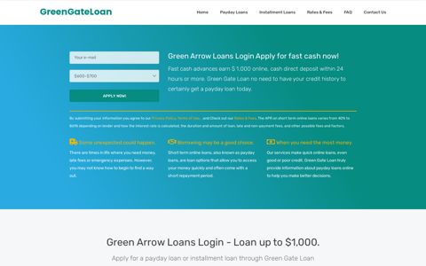 Green Arrow Loans Login - Green Gate Loan