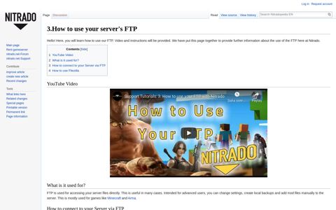 3.How to use your server's FTP - Nitradopedia EN