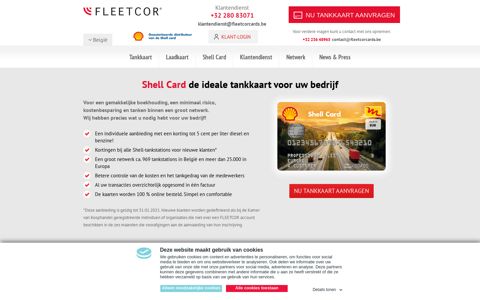 Aanbieder tankkaart EuroShell Card in België | FleetCor