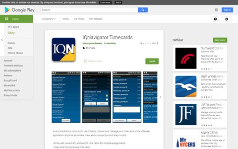 IQNavigator Timecards - Apps on Google Play
