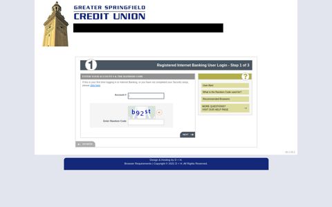 Registered Internet Banking User Login - Greater Springfield ...