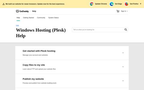 Windows Hosting (Plesk) | GoDaddy Help - GoDaddy IN