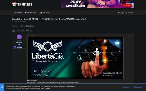 LibertaGia - Earn 60-1500$ for FREE! 2 mil. members ...