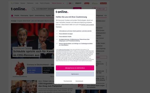 News & E-Mail bei t-online.de | Politik, Sport, Unterhaltung ...