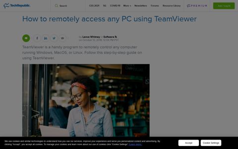 How to remotely access any PC using TeamViewer ...