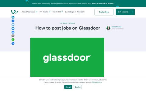 How to post jobs on Glassdoor | Workable