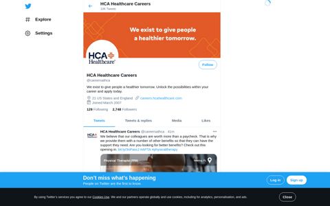 HCA Healthcare Careers (@careersathca) | Twitter