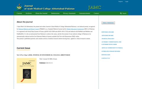 Journal of Ayub Medical College Abbottabad