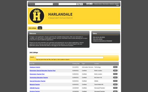 Harlandale Independent School District - TalentEd Hire