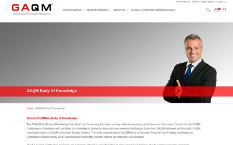 GAQM Body of Knowledge - Global Association for Quality ...