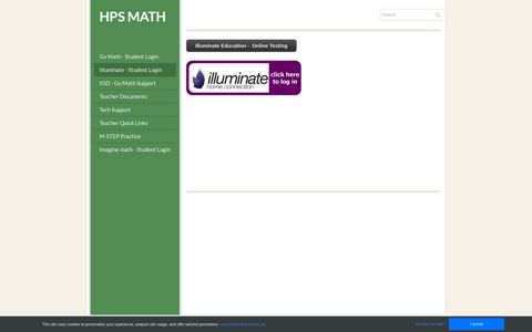 Illuminate - Student Login - hps math