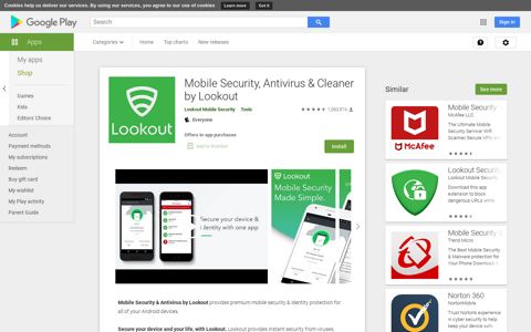 Mobile Security, Antivirus & Cleaner by Lookout - Apps on ...