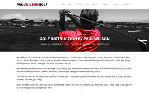 Golf Instruction by Paul Wilson