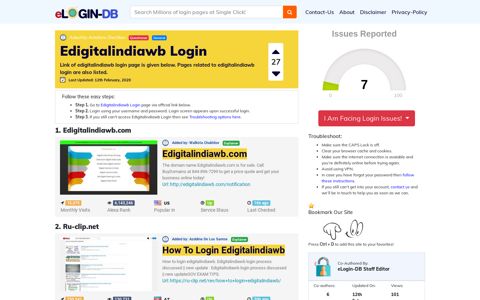 Edigitalindiawb Login - A database full of login pages from all ...